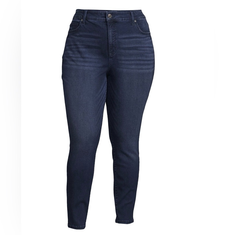 Terra & Sky Women's Plus Size Skinny Jeans  Sz Petite 26W -New
